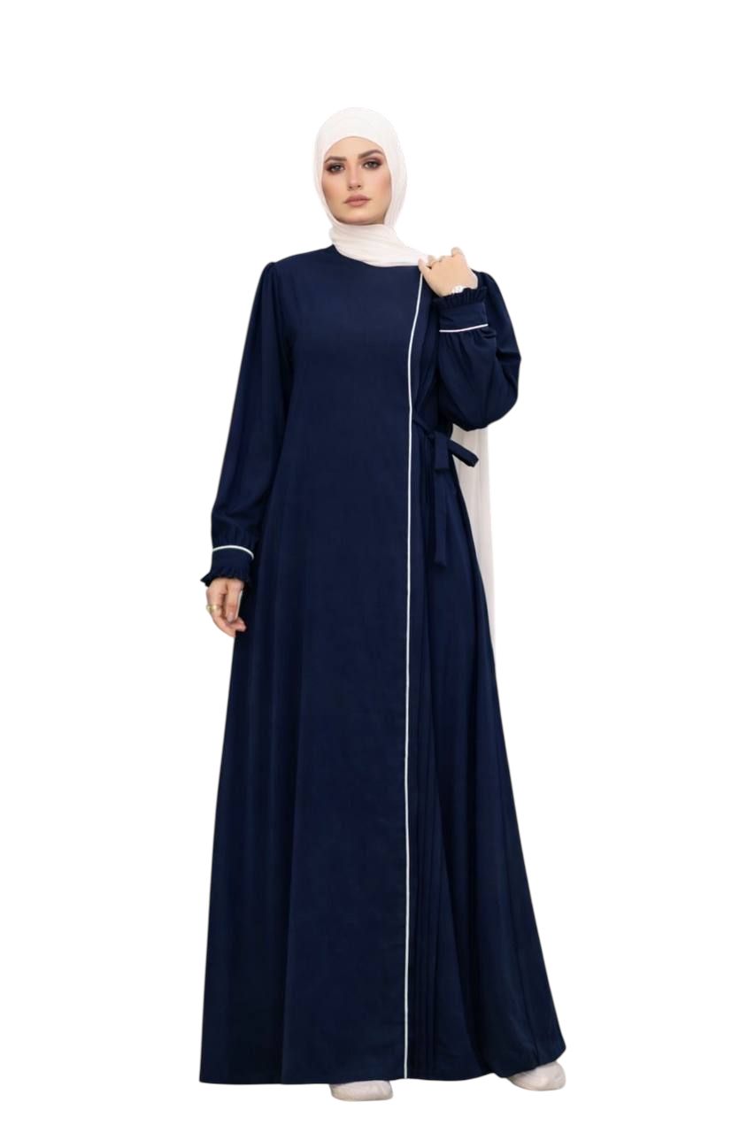 Tasneem Elegant Contrast Abaya