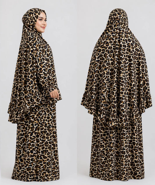 Prayer Set (Khimar + Skirt) – Cotton Viscose