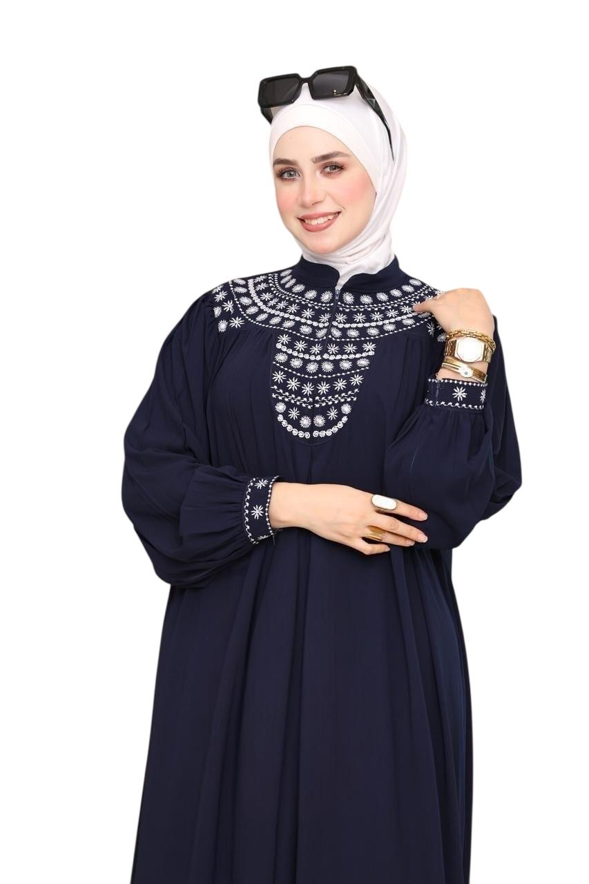 Yaqoot Embroidered Saudi Crepe Abaya