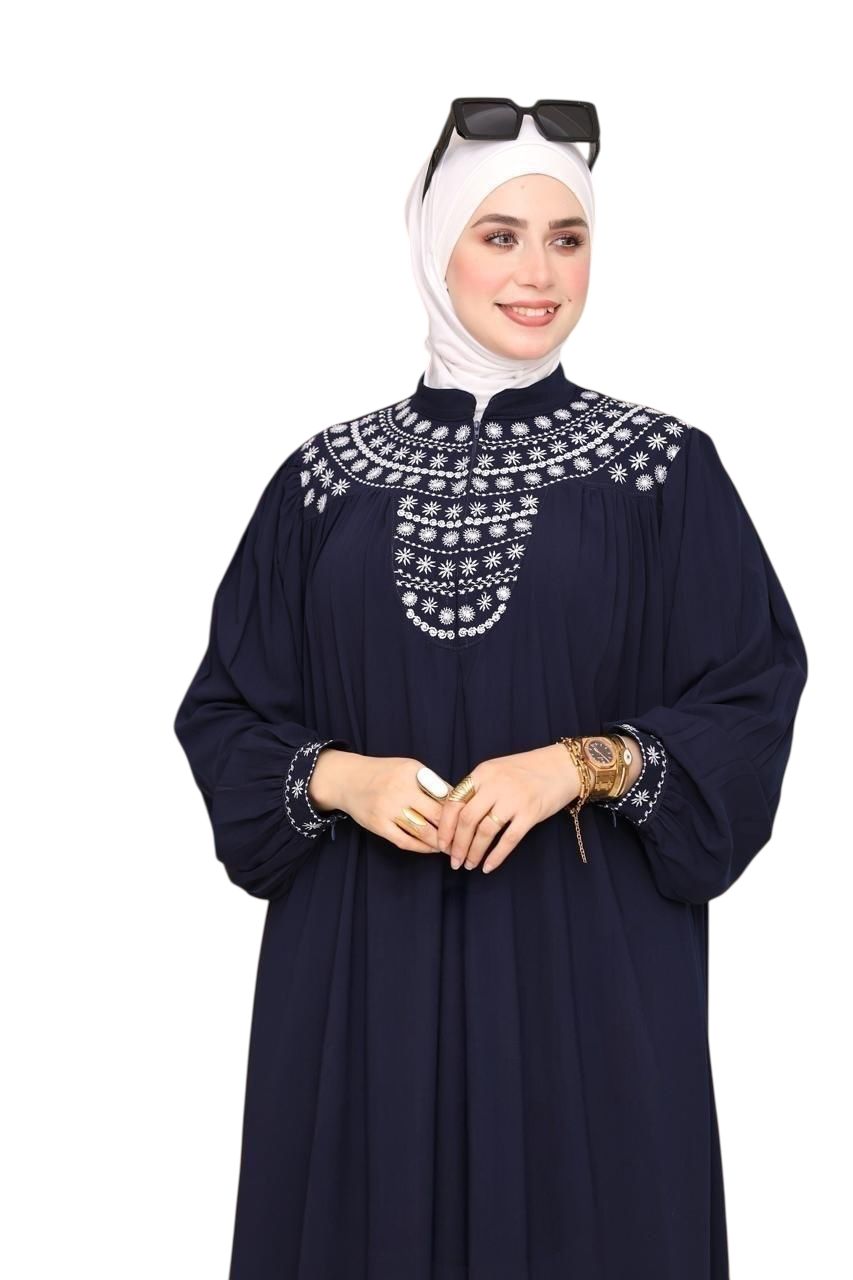 Yaqoot Embroidered Saudi Crepe Abaya