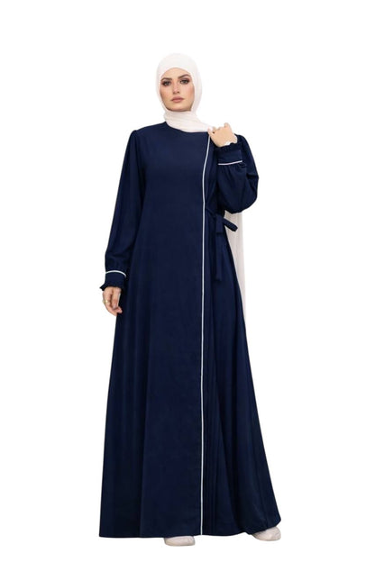 Tasneem Elegant Contrast Abaya