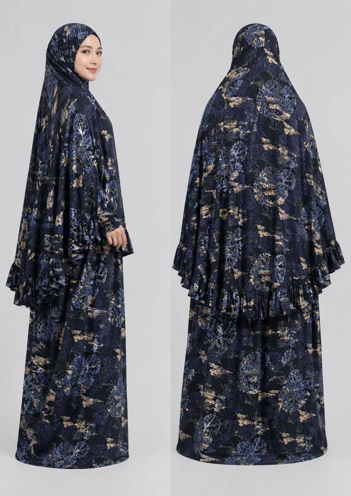 Prayer Set (Khimar + Skirt) – Cotton Viscose