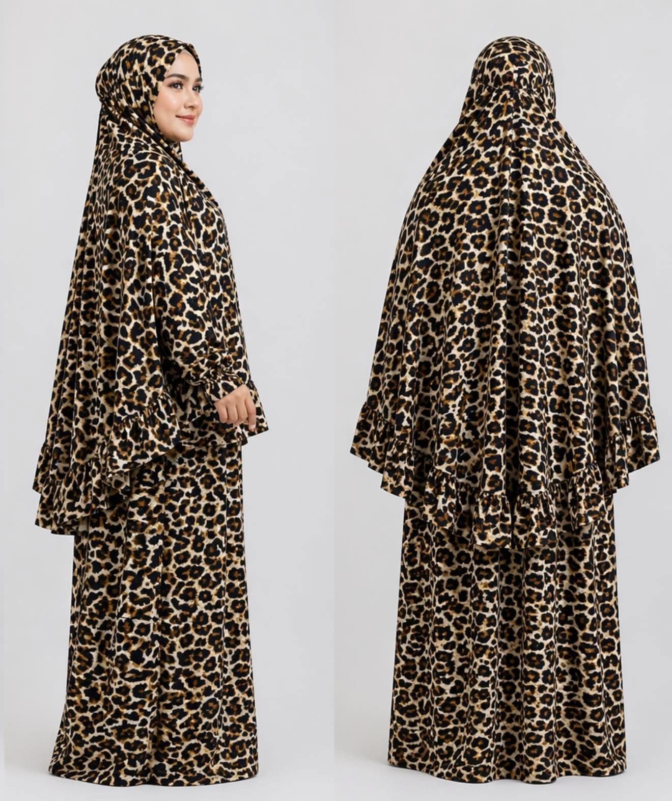 Prayer Set (Khimar + Skirt) – Cotton Viscose
