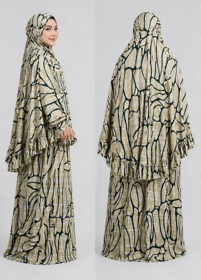 Prayer Set (Khimar + Skirt) – Cotton Viscose