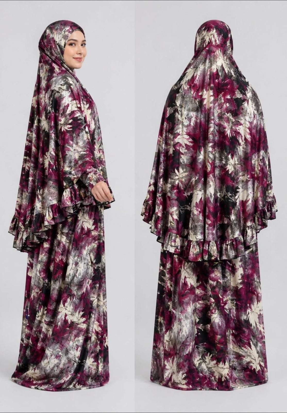 Prayer Set (Khimar + Skirt) – Cotton Viscose
