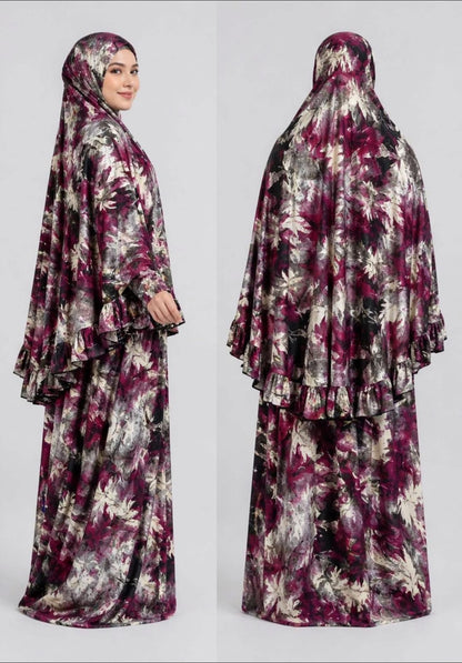 Prayer Set (Khimar + Skirt) – Cotton Viscose
