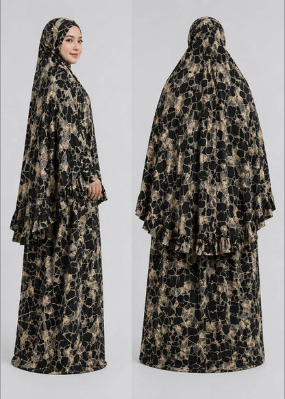 Prayer Set (Khimar + Skirt) – Cotton Viscose
