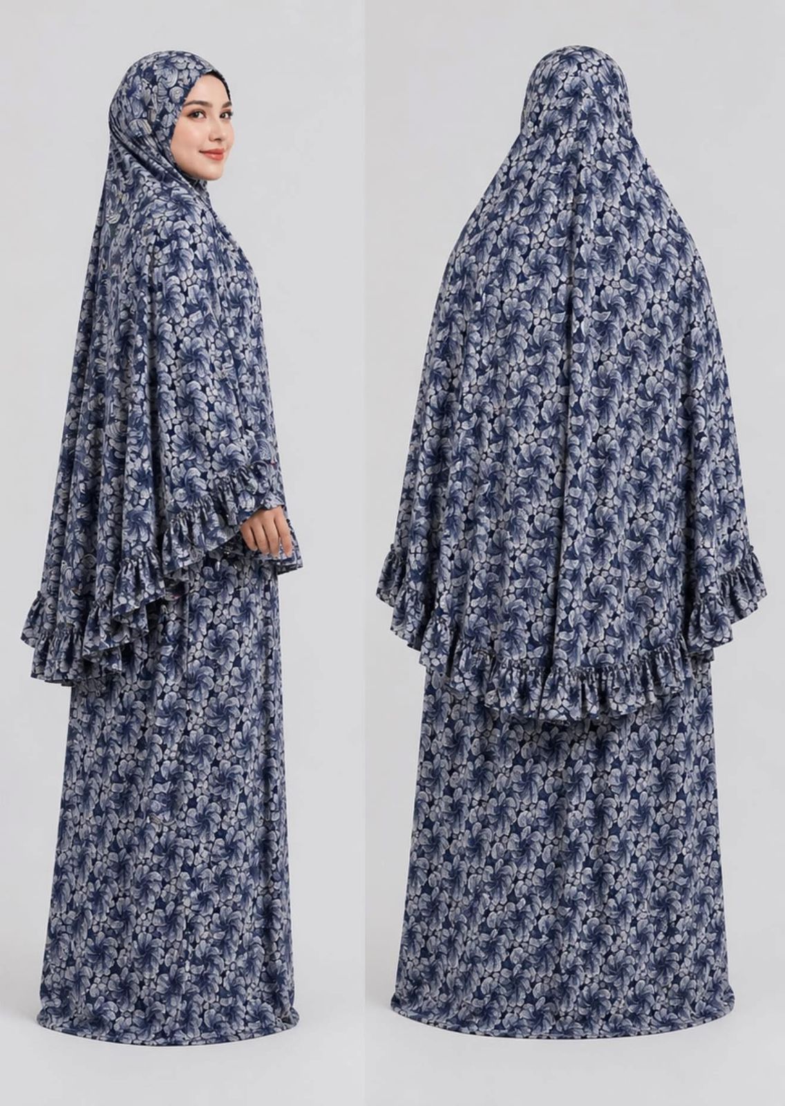 Prayer Set (Khimar + Skirt) – Cotton Viscose