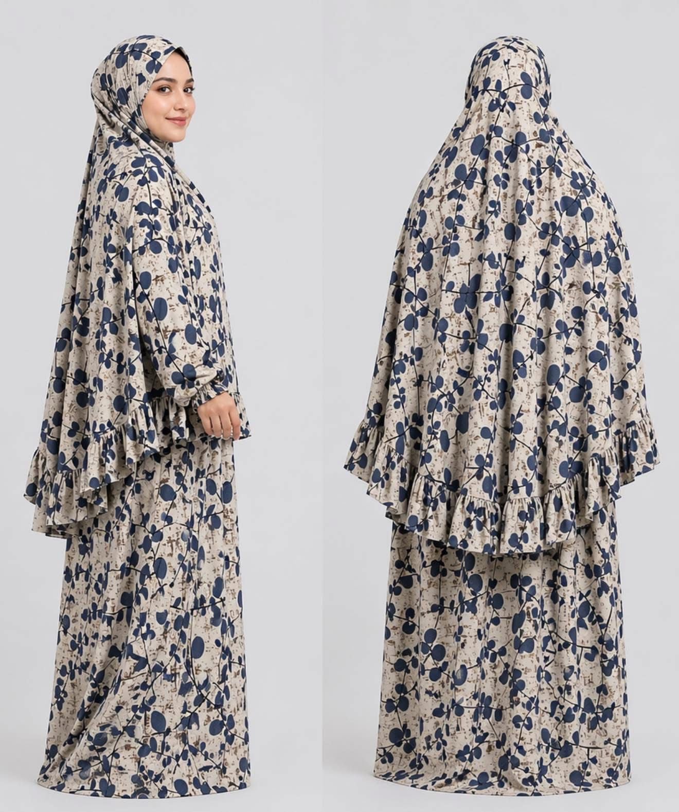Prayer Set (Khimar + Skirt) – Cotton Viscose
