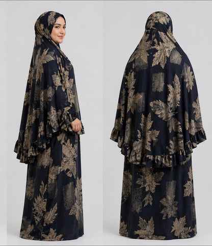 Prayer Set (Khimar + Skirt) – Cotton Viscose