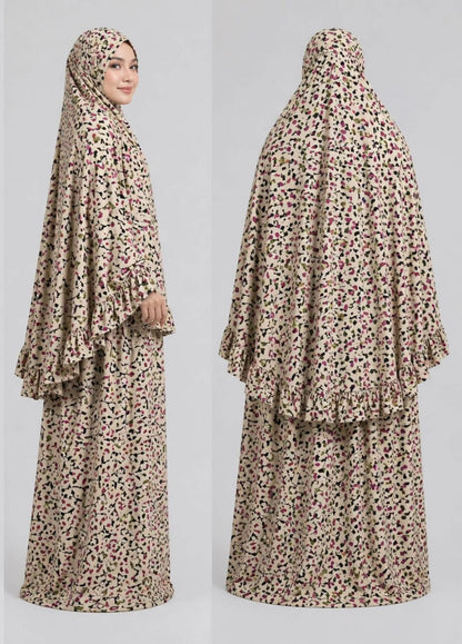 Prayer Set (Khimar + Skirt) – Cotton Viscose