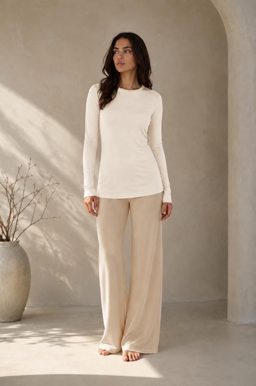 Basic Cotton Long Sleeve Top