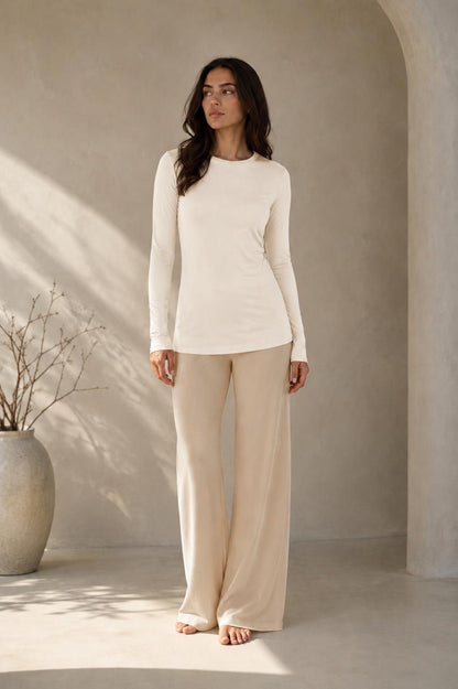 Basic Cotton Long Sleeve Top