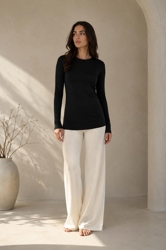 Basic Cotton Long Sleeve Top