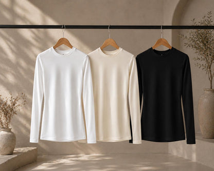 Basic Cotton Long Sleeve Top